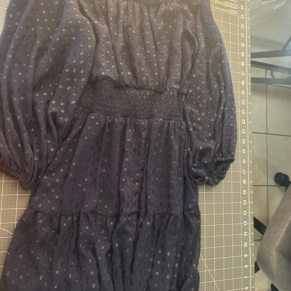 Elegant Navy Women's Casual Dress - Picture 5 of 5